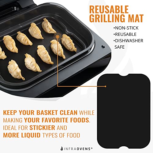 Air Fryer Liner Accessories for Ninja Foodi XL Smart FG551 6-in-1 Indoor Grill, Reusable Heat Resistant Mat for Air Fryer, Ninja Foodi Accessories, Easy Clean Replacement for Parchment Paper