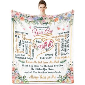 hcder mom gifts, gifts for mom blanket 60"x50", mom gifts for mother's day, birthday gifts for mom from daughter son, mother birthday gift, mom gift ideas, mom gifts for women, best mom ever gifts