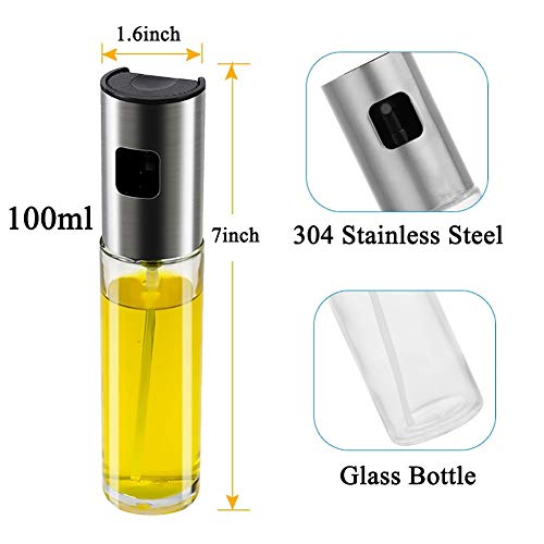 ZEREOOY Oil Sprayer for Cooking Olive Oil Sprayer Mister for Air Fryer Vegetable Vinegar Oil Portable Mini Kitchen Gadgets for Baking,Salad,Grilling,BBQ,Roasting (One Piece)