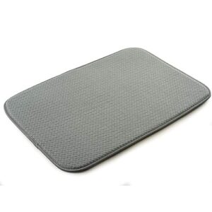 norpro - 329 norpro dish drying mat, 18" x 12", gray