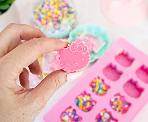 Sanrio Hello Kitty Flexible Silicone Mold Ice Cube Tray In Character Shapes | Reusable Ice Mold For Freezer