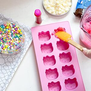 Sanrio Hello Kitty Flexible Silicone Mold Ice Cube Tray In Character Shapes | Reusable Ice Mold For Freezer