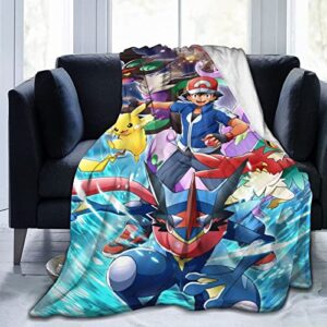 Anime Blanket Merch Ultra Soft Throw Blanket Warm Bed Blanket for Travelling Camping Living Room Sofa Bedroom Decor Gifts（40"x30" Style-1）