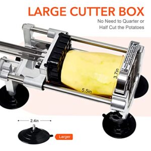 French Fry Cutter, Befano Potato Slicer Fry Cutter | Stainless Steel Potato Cutter for French Fries Cutter with 1/2-Inch and 3/8-Inch Blade Great for Potato, French Fries, Cucumber Vegetables Carrot