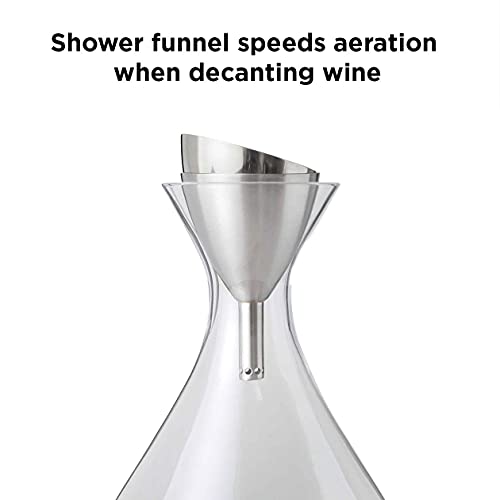 Rabbit Wine Aerator Shower Funnel with Sediment Strainer