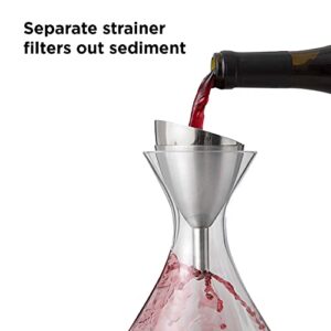 Rabbit Wine Aerator Shower Funnel with Sediment Strainer