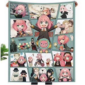 anime cartoon throw blanket soft warm flannel bed throw blankets bedding for couch sofa living room home decor all season blankets - 5 60"x 50"