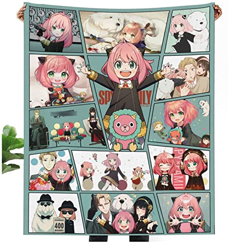 Anime Cartoon Throw Blanket Soft Warm Flannel Bed Throw Blankets Bedding for Couch Sofa Living Room Home Decor All Season Blankets - 5 60"X 50"