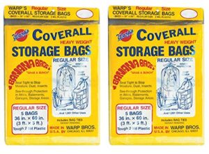 warp's storage bag banana bag regular yellow 36" x 60" 5 bags per pack - 2 pack (total 10 bags)
