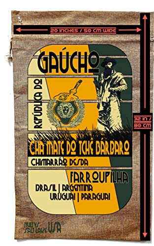 GAUCHO MATE Storage or Decor BURLAP BAG