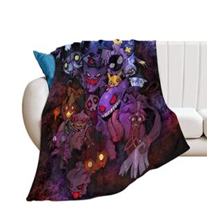 anime soft throw blanket bedding fleece blankets lightweight cozy warm fit home living couch bed sofa all season 40"*50" （100 * 130cm）