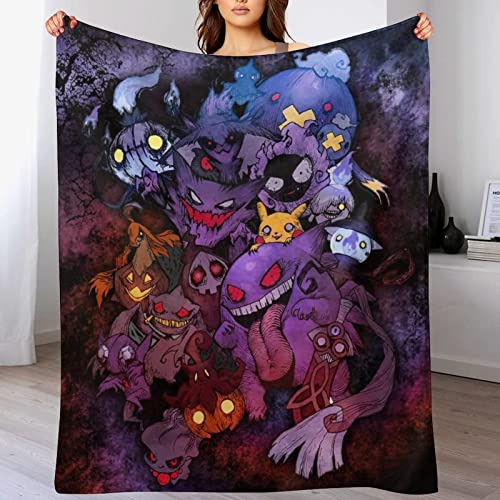 Anime Soft Throw Blanket Bedding Fleece Blankets Lightweight Cozy Warm Fit Home Living Couch Bed Sofa All Season 40"*50" （100 * 130cm）