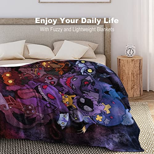 Anime Soft Throw Blanket Bedding Fleece Blankets Lightweight Cozy Warm Fit Home Living Couch Bed Sofa All Season 40"*50" （100 * 130cm）