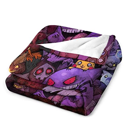 Anime Soft Throw Blanket Bedding Fleece Blankets Lightweight Cozy Warm Fit Home Living Couch Bed Sofa All Season 40"*50" （100 * 130cm）