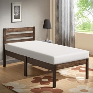 paylesshere 6 inch twin gel memory foam mattress/certipur-us certified/bed-in-a-box/cool sleep & comfy support