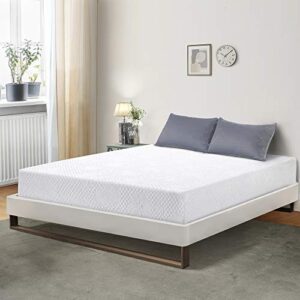 primasleep 6 inch smooth top foam mattress sleep sets, queen, white