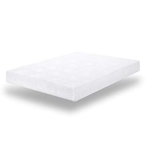 PrimaSleep 6 inch Smooth Top Foam Mattress Sleep Sets, Queen, White