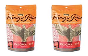 twang-a-rita rimming salt varieties - 4 ounce pouch - (2 pack) (paloma love (grapefruit))