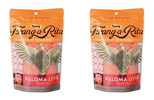 Twang-a-Rita Rimming Salt Varieties - 4 ounce pouch - (2 pack) (Paloma Love (Grapefruit))