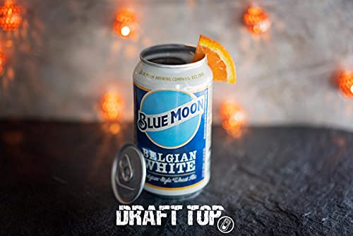 The Draft Top 3.0 Original Beer Can Opener - Soda Can Opener - Topless Can Opener - Handheld Safety Easy Manual Can Opener, Smooth Edge Effortless Rip and Sip Opener, As Seen on Shark Tank