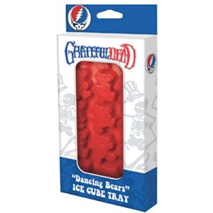 icup grateful dead ice cube mold tray | freezer bar items shapes & trays | rock specialty molds | officially licensed