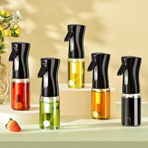 Oil Sprayer for Cooking, 200ml Glass Olive Oil Sprayer Mister, Olive Oil Spray Bottle, Kitchen Gadgets Accessories for Air Fryer, Canola Oil Spritzer, Widely Used for Salad Making, Baking, Frying, BBQ