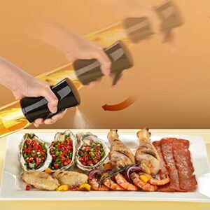 Oil Sprayer for Cooking, 200ml Glass Olive Oil Sprayer Mister, Olive Oil Spray Bottle, Kitchen Gadgets Accessories for Air Fryer, Canola Oil Spritzer, Widely Used for Salad Making, Baking, Frying, BBQ