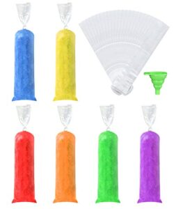 150 pack popsicle bags, disposable freeze ice pop bags, ice candy bags for making ice pop, yogurt, ice candy, freeze pops with funnel