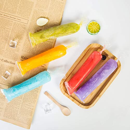 150 Pack Popsicle Bags, Disposable Freeze Ice Pop Bags, Ice Candy Bags for Making Ice Pop, Yogurt, Ice Candy, Freeze Pops with Funnel