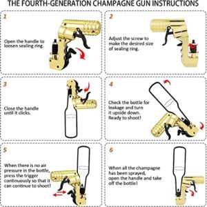 Champagne Gun, the Fourth Generation of Upgraded Champagne Gun Shooter, Longer Range, Champagne Gun Is Suitable for A Variety of Bachelor Parties, Birthdays, Celebrations