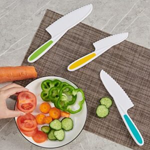 HONGYUTAI kids safe plastic nylon knife,3-Piece kid friendly knives