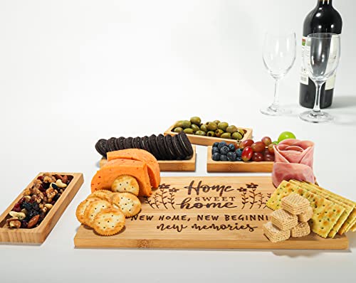 House Warming Gifts for New Home, Housewarming Gift for Home, New Homeowner Gifts for New House,New Apartment, First Home, Realtor Closing Gift for Clients, Family Gifts Cheese Board Set C001