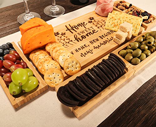 House Warming Gifts for New Home, Housewarming Gift for Home, New Homeowner Gifts for New House,New Apartment, First Home, Realtor Closing Gift for Clients, Family Gifts Cheese Board Set C001