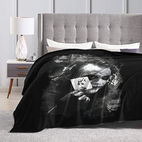 Flannel Blankets Ultra-Soft Cozy Warm Micro-Fleece Throw Lightweight Microfiber Bedding Blanket The JOK&E&R HEA&T&H Ledger Agent of Chaos for Bed Couch Living Room All Seasons 80"X60"