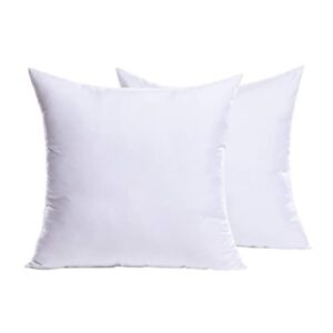 miulee 20 x 20 pillow inserts (set of 2) - throw pillows insert hypoallergenic premium pillow stuffer square form for decorative cushion bed couch sofa