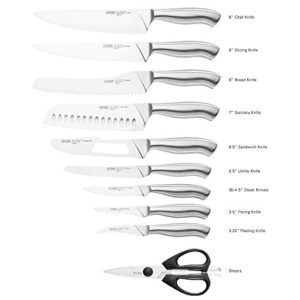 Chicago Cutlery Insignia Guided Grip 18-Piece knife set with block