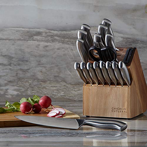 Chicago Cutlery Insignia Guided Grip 18-Piece knife set with block