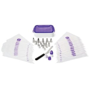 Wilton Deluxe Cake Decorating Kit with Piping Tips and Pastry Bags, 46-Piece