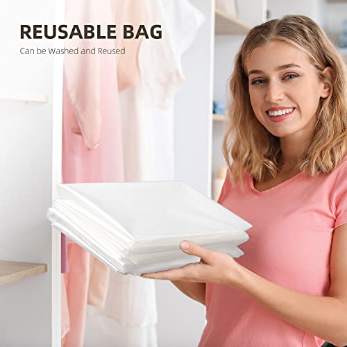 Plastic Rug Storage Moving Bag: 4 Pack Large Storage Shipping Packing Bags for Carpet Rug up to 9' x 12'