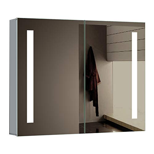 Miseno MMC3026LED MMC3026LED 30" W x 26" H Rectangular Frameless Wall Mounted Medicine Cabinet with LED Lighting