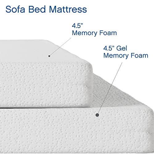 Vibe Gel Memory Foam Sofa Bed Mattress| Replacement Mattress for Queen Size Sleeper Sofa and Couch Beds