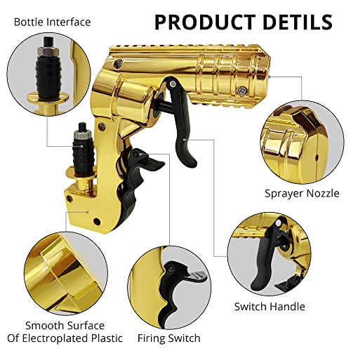 The 4th Generation Champagne Gun Shooter,Adjustable Champagne Spray Gun,Beer Gun Shooter with Longer Shooting Distance,Sprayed Under Without Air Pressure,Champagne Spray Gun,Champagne Squirt Gun