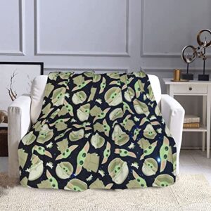 Throw YD Blanket Flannel Fleece Bed Blanket Cozy Soft Plush For Couch Sofa Living Room Blanket For Kids Adults 50" X 60"