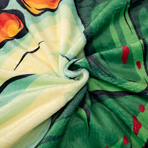 Treeswift Frog Fleece Blanket Soft and Cozy Throw Blanket for Kids and Adults Luxurious Frog Blankets Frog Gifts for Frog Lovers