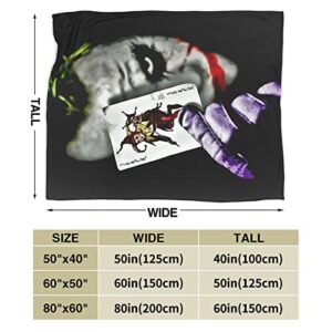 Joker Blanket Super Soft Cute Micro Fleece Throw Blankets Suitable for Adults and Children 50"x40" from WMCYZHU