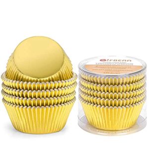 Gifbera Gold Foil Muffin Cupcake Liners/Baking Cups Standard Size, 100-Count