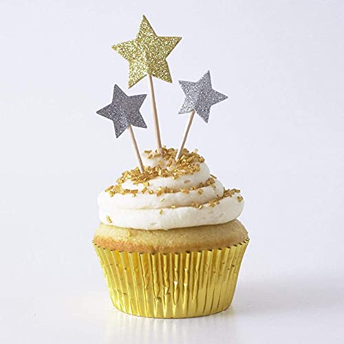 Gifbera Gold Foil Muffin Cupcake Liners/Baking Cups Standard Size, 100-Count