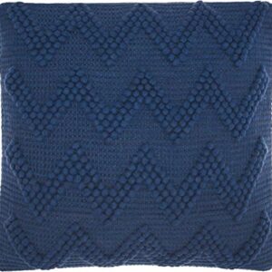 Mina Victory Life Styles Large Chevron Indigo 20" x 20" Throw Pillow