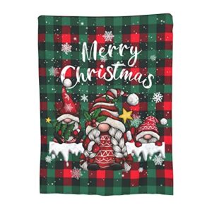 merry christmas flannel throw blankets merry winter snowflakes bed blanket 60"x50"