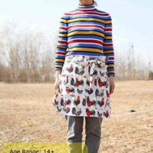 Eggs Collecting Gathering Holding Apron for Chicken Hense Duck Goose Eggs Housewife Farmhouse Kitchen Home Workwear (Adult-Unisex)